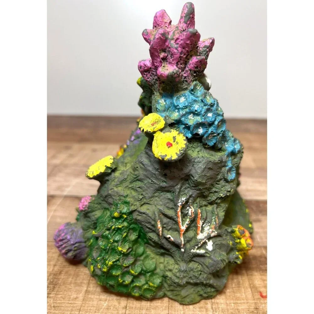 Colorful Resin Aquarium Decoration Coral Reef Cave